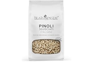 Pinoli sgusciati italiani, pacco da 350 g - Primissima qualità - frutta secca italiana al naturale, senza conservanti - senza sale - ideali per pesto alla Genovese - Italia Spezie