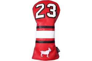 SHABIER Juego de Fundas Protectoras para Palos de Golf # 1# 3# 5 de Madera para Conductor/Fairway Rescue Woods/Hybrid PU Leather Head Covers Set