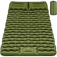 ZODAS Self Inflating Camping Mattress, Upgraded Material, Inflatable Sleeping Pad with Built-in Foot Pump, Self-inflating Sleeping Mats for Camping, Tent, Backpacking, Hiking, Double Green