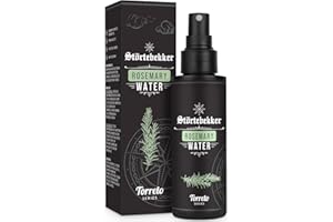 STÖRTEBEKKER SHAVING ACCESSORIES Agua de romero prémium de Störtebekker – Spray hidratante natural y refrescante – Agua de romero para cuero cabelludo graso y piel con impurezas – Cuidado del cabello vegano, sin siliconas (125 ml)