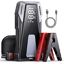 Avviatore Batteria Auto YaberAuto 6000A Con Compressore 160PSI - Power Bank 26800mAh PD65W - Foto 8