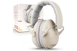 Schallwerk ® Kapselgehörschutz Kiddies (Sandy Beige) | Gehörschutz Kinder - Hochwertige Lärmschutz Kopfhörer mini - Ohrenschützer ideal für Alltag & Events