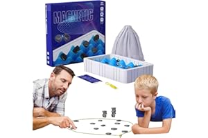 YIJIUBA Magnetyczna gra szachowa, szachy na stół, szachy, szachy bojowe, podróże, szachy magnetyczne, szachy magnetyczne, szachy, puzzle, gra w szachy dla dorosłych