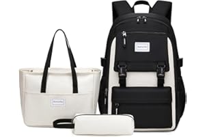 Aamytike Schulrucksack Mädchen Teenager Schule Rucksack Damen Schulranzen Maedchen Wasserdicht Kinder Schultasche Casual Daypacks School Bag for Girls Backpack mit Lunchpaket Set