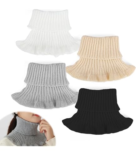 5 Inserti Per Colletto BOKHRA - Cotone 100%, Staccabili, Per Maglioni E Vestiti, Stile Dolcevita - Foto 11