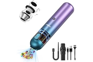 ‎RUBOT RUBOT Handstaubsauger, 8000Pa Handstaubsauger Akku, Handsauger Kabellos mit USB-C Schnellladung, Mini Saubsauger fur Auto Zuhause Wohnmobil Tierhaare-P05 Aurora