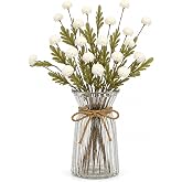 FuYelng 5 Pieces Bundles Artificial Flowers Chrysanthemum (51cm) | UV Resistant Vase Bouquets, for Indoor and Outdoor Gardens