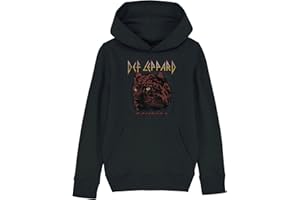 CUP OF TEES Def Leppard Red Animal Adult Hoodie