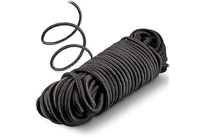 COM-FOUR® Cordes élastiques - Corde de Tension pour bannières, Affiches, tentes, Pavillons - tendeurs en Caoutchouc pour Le Transport, Le Camping, Le Sport, Les Bagages - Corde d'extension