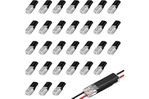 XATGIOUY 30 Piezas conectores electricos rapidos, conexion rapida electrica 18-22 AWG, conector electrico rapido para Automoción y Hogar, Terminal de Empalme Duradero y Reutilizable, Terminal en H