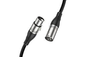 EBXYA Cavo XLR 1M Cavo XLR maschio a femmina Cavo microfono Cavo DMX bilanciato a 3 pin Cavo patch XLR