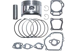 AUMEL Juego de juntas de clip de anillo de pistón de 70 mm Para Honda GX220 Motor de cortacésped generador de gasolina chino 170F