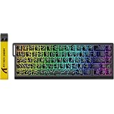 ATTACK SHARK X68 HE 60% Gaming Klavye &ndash; Manyetik Switch, 8000Hz Rapid Trigger, 0.01mm Hassasiyet, Ayarlanabilir Tetik, RGB Ay