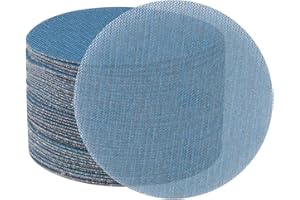 FASTPLUS 40PCS 125mm Mesh Sanding Discs 5 Inch Net Sandpaper Hook and Loop 240 Grits Dust Free for Car Wood Furniture Floor Sanding & Polishing
