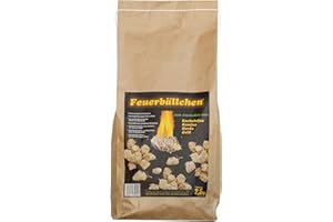 Feuerbällchen RaiffeisenWaren, Accendino da barbecue, accendino da camino, accendino da fuoco (accendino ecologico a base di prodotti naturali, per l'accensione di carbonella, fuoco da campo o camino) 2,5 kg