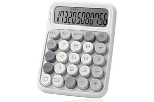 Mr. Pen- Mechanical Switch Calculator, 12 Digits, Large LCD Display, Gray Calculator Big Buttons