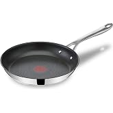 Tefal Jamie Oliver &ndash; Frying Pan 11 Inches, Stainless Steel | Frying Pan, Titanium Non-Stick Coating, Induction Safe, Thermo-S
