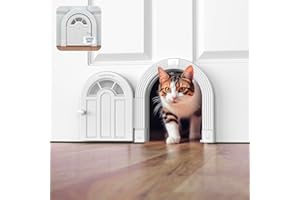 PURRFECT PORTAL Katzentür ohne Klappe, für Innenbereich, Katzen bis zu 9 kg, einfache und sichere Montage in Minuten, kein Training erforderlich