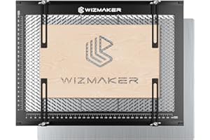 WIZMAKER Honeycomb Wabentisch, Wabentisch Laser mit Aluminiumplatte für die meisten Laser Graviermaschine, Laser Honeycomb Arbeitstisch für Schnelle Wärmeableitung und Desktop Schutz 380x284x22mm