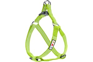Pawtitas Arnes Perro Extra Pequeño Arnes Antitirones Perro Ajustable Reflectante Arnes para Cachorros Ligero Arnes Verde