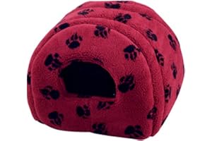 Danish Design Wine Removable Base Fire Retardant Fully Washable Dog/Puppy Cat/Kitten Igloo Bed 16 Inch 41 x 41cm