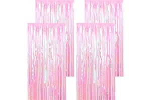 BDHYYM 4 stycken glittergardin färgglad regnbågsdekoration sermaner dekoration glitter gardin födelsedag dekoration fransgard