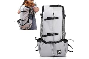 PETCUTE Mochila para Perros Bolsa transportin Perro Transpirable Transportar Perros Gatos Mascotas Mochila Portaperro Transportadoras Bolsa para Caminatas Portátil Viaje hasta 10kg