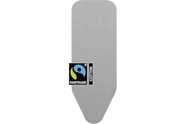 Brabantia Housse pour Table à Repasser C, 124 X 45 cm - Coton, Mousse 4 mm & Feutre 4 mm – Silver