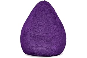 Lumaland - Puf de diseño de lujo, 120 litros, Morado