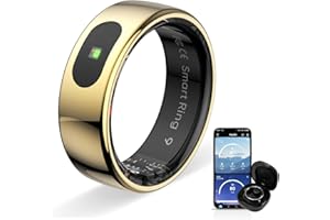 HPLSZCN Anillo inteligente táctil versión mejorada Health Ring Pro, con control remoto Bluetooth y detección de movimiento, rastreador de actividad física resistente al agua hasta 10 ATM (Oro rosa, 9)