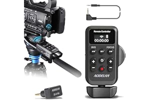 HANPUSEN Wireless Camcorder LANC Remote Control for Sony and Canon with 2.5mm Jack or Remote Jack, Video Zoom, Focus, IRIS and Recording Wireless Remote Controller for Canon Vixia HF G40, G50, G70, G60, XA11