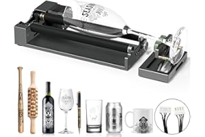 Woxcker ARot5 Laser-Rotationsrolle, Y-Achsen-Rotationsrolle, 360°-Drehung zum Gravieren von Zylindrischen Objekten, Tassen, Stiften, Einstellbar Nur für Woxcker L2 L8 JL7 Laser Graviermaschine