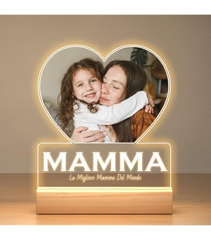 Generico Cornice foto Nonni 10x15 | Con cuori scritta a rilievo in legno | Inclusa foto | Idea regalo Papà | Festa della Mamma | Regali per Nonno | Padrino e Madrina