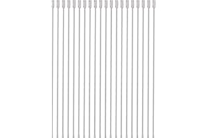 Uniclife 26cm Wire Keychain Cable Large Stainless Steel Key Ring Loop Holder for Outdoor Hiking Heavy Duty Connectable Luggage Tag Keeper for Sport and Travel, 20 Pack