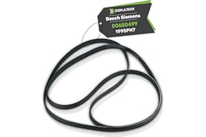 DEKAROX Correa trapezoidal 1995 PH 7 para Bosch Siemens 00650499 650499 para secadora como iQ300 iQ500 iQ700 iQ790 iQ800 Avantixx Logixx iSensoric Maxx Series 4 Series 6