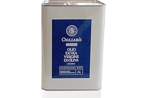 AZIENDA AGRICOLA GENTILE Olio extravergine di oliva italiano EVO Ogliarò Il Delicato 3 litri estratto a freddo monocultivar Ogliarola Garganica certificato e garantito da analisi chimiche (Fruttato Leggero, 3 Litri)
