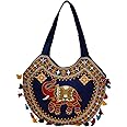 DMS RETAIL Women's Attractive Rajasthani Hand Crafted & Embroidery Design Handbag Purse Hobo Bag Sling Bag Ethnic Handbag, Multicolor