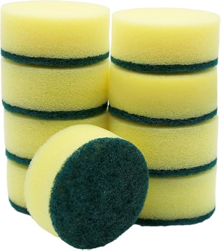 Lot De 4 Tampons Microfibre Pour Serpillière électrique – Diamètre 16 Cm, Lavables, Universels, Couleur Verte