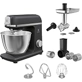 Electrolux E5KM1-6GBP Create 5 Mutfak Şefi 1200W Paslanmaz &Ccedil;elik | 5L Karıştırma Kabı, 6 Hız &amp; Pulse Fonksiyonu, Geniş Aksesu