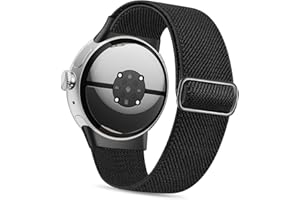 NEWJOURNEY Kompatibel mit Google Pixel Watch 2 Armband/Pixel Watch Armband, verstellbares elastisches geflochtenes Nylon-Armband Sport Loop Riemen für Frauen Männer