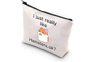 PLITI Hamster-Make-up-Tasche, Hamster-Liebhaber, Geschenk, Kosmetiktasche für Hamster, Mutter, Hamster, Besitzer, Really Like Hamstersu