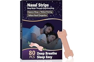 SEALONG 80 Stück Nasenstreifen Gegen Schnarchen, Nose Strips für Besseren Schlaf & Sport, Schnarchreduzierung Nasal Tape für Männer und Frauen (66 x 19 mm)