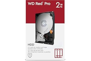 WESTERN DIGITAL WD Red Pro 2 To Disque dur Interne 3.5" dédié NAS, 7200 RPM Class, SATA 6 GB/s, CMR, 64MB Cache, Garantie 5 ans