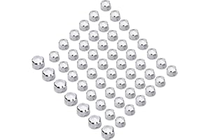 Bid4ze, kit di 55 tappi per bulloni motore a corona compatibili con Harley Touring Street Glide Electra Glide Road King Road Glide 1999-2016, Softail 1999-2017, cromati