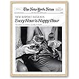 iHery Every Hour is Happy Hour Small Framed Trendy NewsPaper Wall Art, Natural OAK Wood 8x10in Canvas Wall Decor For Bedroom, Retro News Prints Posters for Girl Dorm Living Room Home 1Pack
