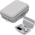 YUEMING Mini 3 Pro RC Case, Portable PU Leather Storage Bag Carrying Case with Handle Storage Box Shoulder Bag Compatible for DJI Mini 3/Mini 3 Pro RC Controller and Accessories