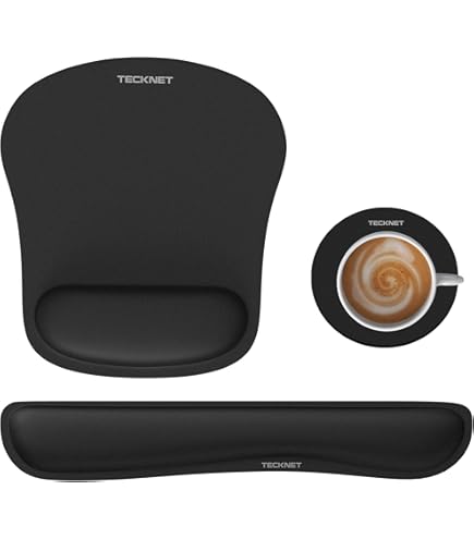 Set Poggiapolsi Tastiera E Mouse A Forma Di Nuvola | Memory Foam, Antiscivolo - Bianco - Foto 13