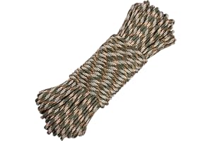 DURDIIY 15 M/49 FT Nylon Paracord 4mm Polyester Paracord Nylon Seil in vielen Farben Kletterseil Fallschirmschnur Reißfestem Kernmantel Seil 320KG Dick Nylon Outdoor Seil für Camping,Outdoor Use (grün)