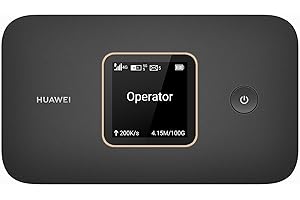 HUAWEI 4G Mobile WiFi 3 (with Screen), E5785, Router, Point d'accès Mobile Portable Cat,7, routeur Mobile avec Carte SIM, téléchargement LTE 300 Mbps, Compatible avec Toutes Les Cartes SIM