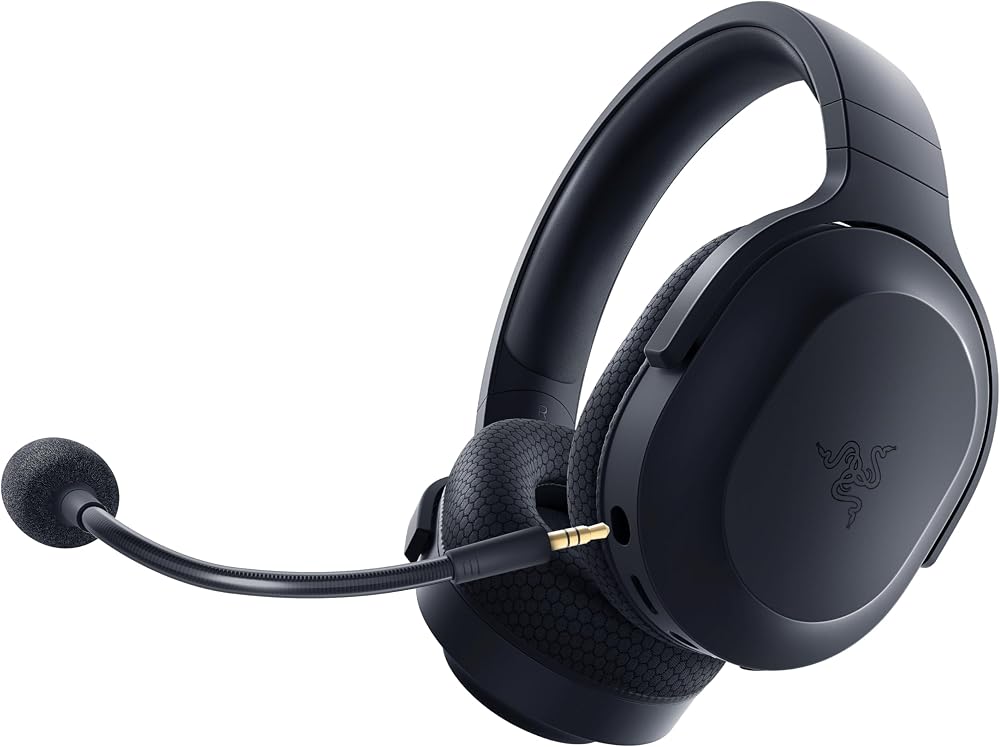 Razer Barracuda X - Kablosuz Çoklu Platform Oyun ve Mobil Kulaklık (SmartSwitch Çift Kablosuz, Ergonomik Tasarım, TriForce 40mm, Kardioid Mikrofon, Kulaklık Üstü Kontroller, 50 saat Pil USB-C) Siyah